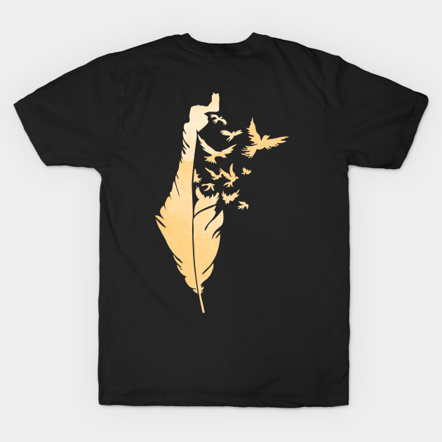 Palestine Feather Map Symbol of Palestinians Love and Struggle for Freedom -Yellow by QualiTshirt